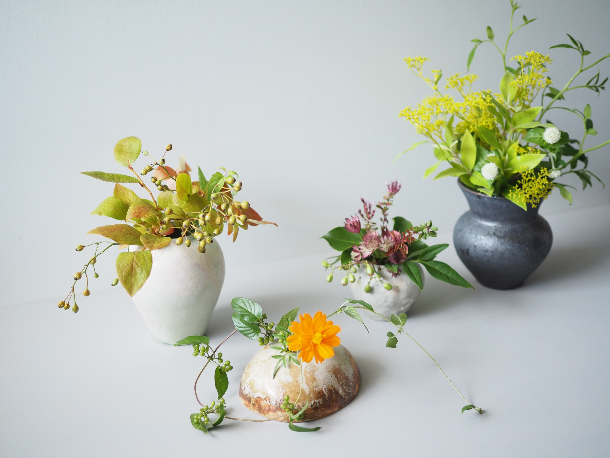 [小さな花入れとお茶の器] 11/15(土)-30(日) 開催