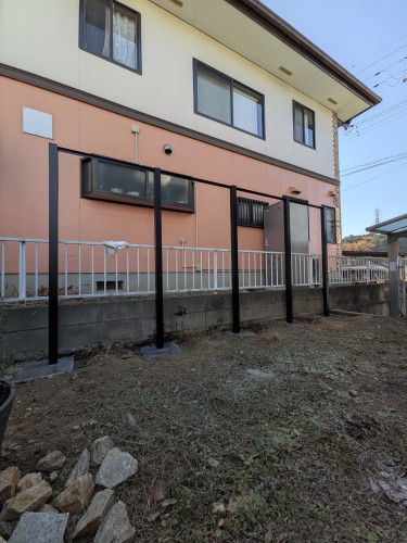 マイティーウッド　支柱建て