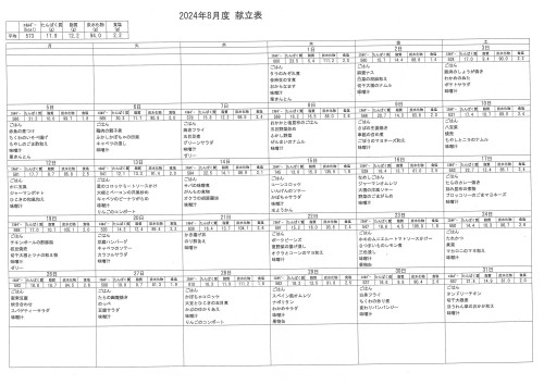 令和6年8月ひまわり食事表.JPG