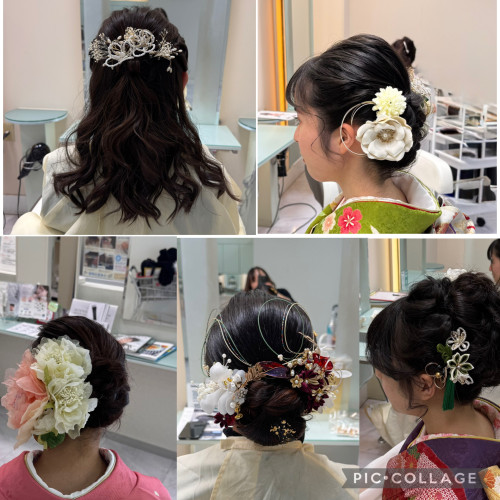 新成人　ヘアアレンジあれこれ