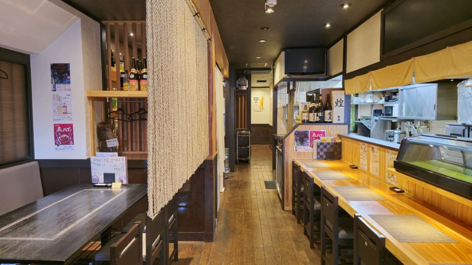 店内カウンター席