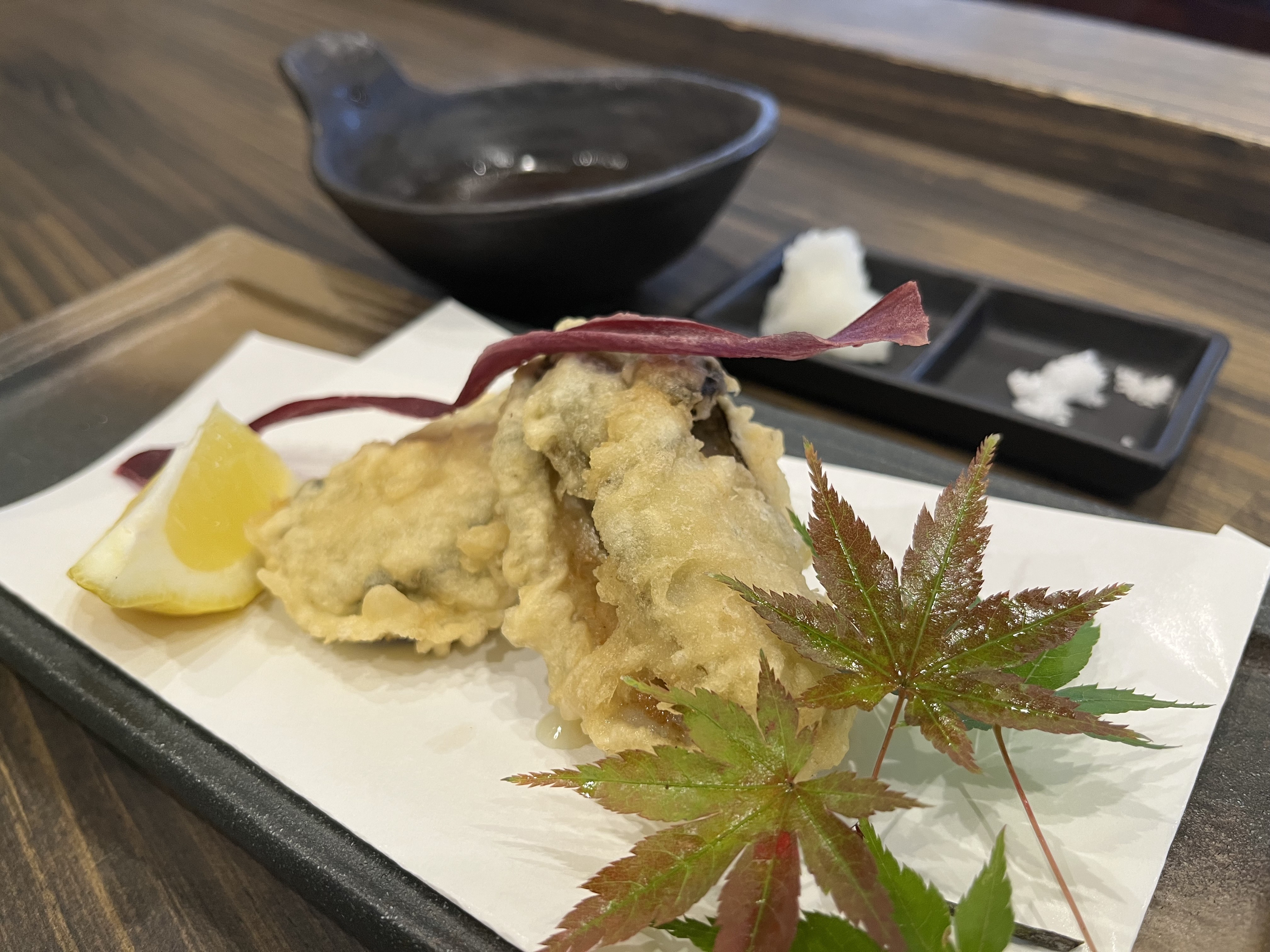 【浜名湖産の牡蠣の天麩羅】