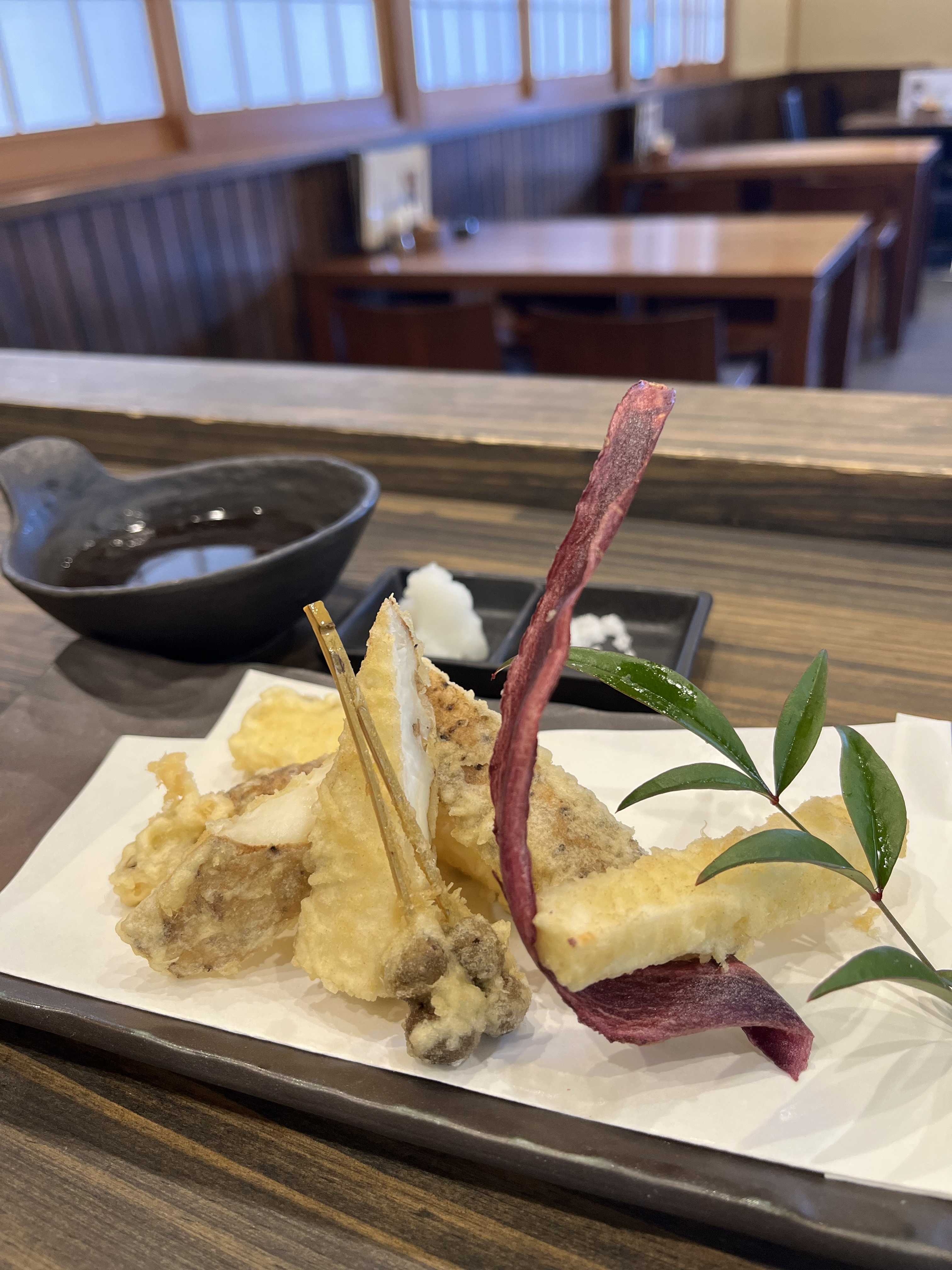 【額田産　自然薯の天麩羅】