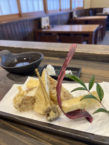 【額田産　自然薯の天麩羅】