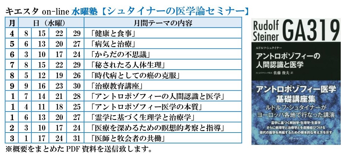 シュタイナーの医学論セミナー