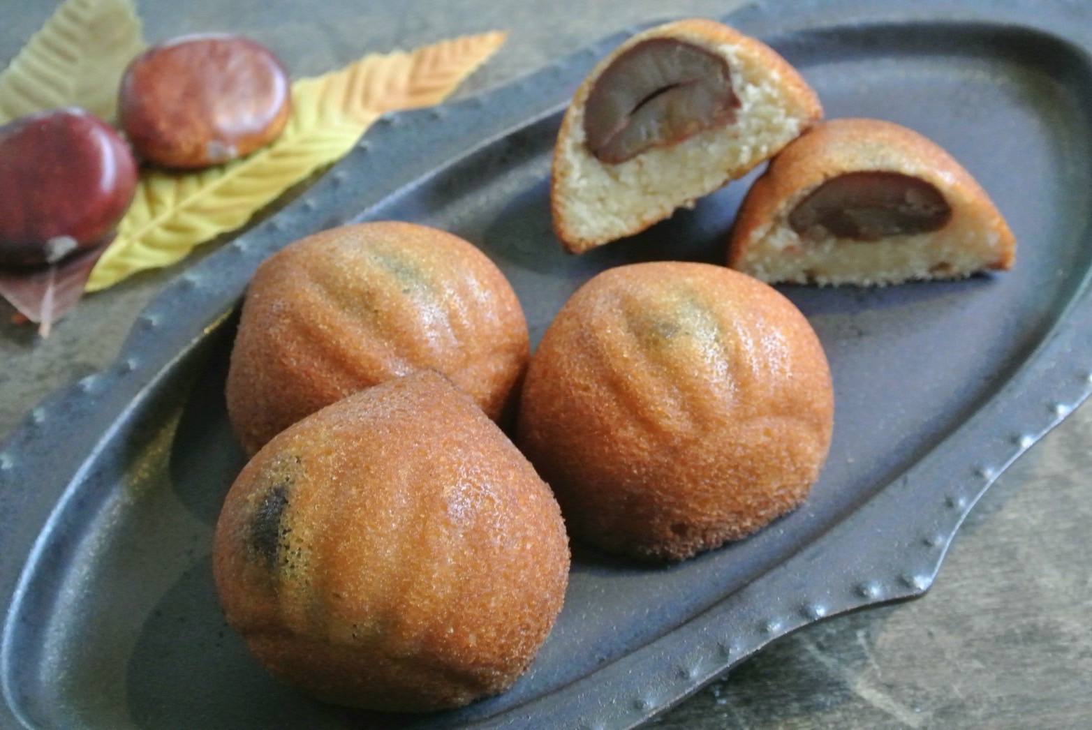 栗のフィナンシェ