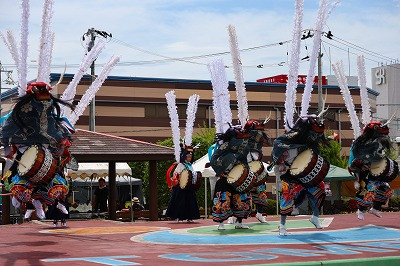 郷土芸能「佐沼鹿踊」奉納