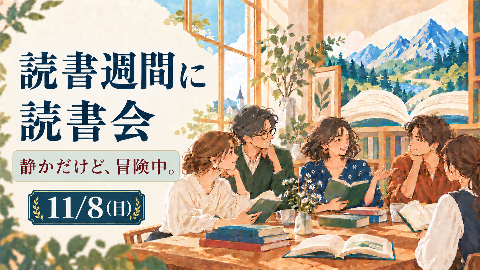 11/8(日)　読書週間に読書会