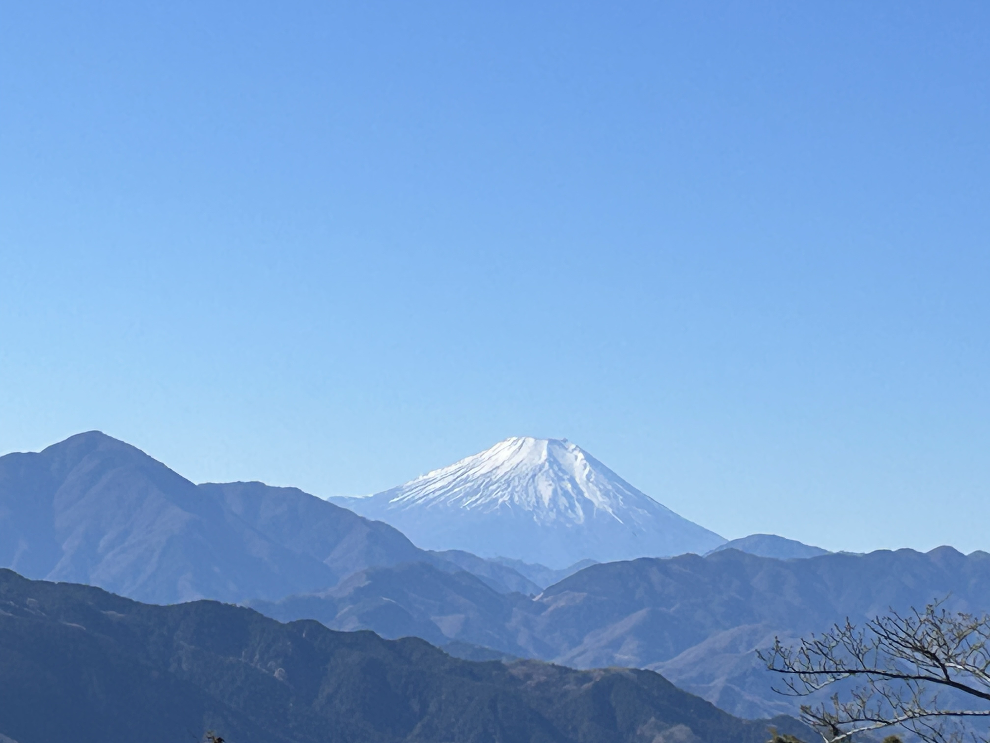 晴れやかな富士山