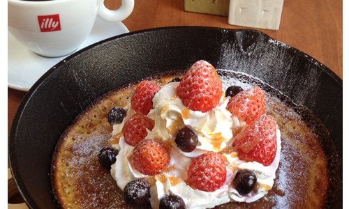 ベリーたっぷりのパンケーキ￥1500