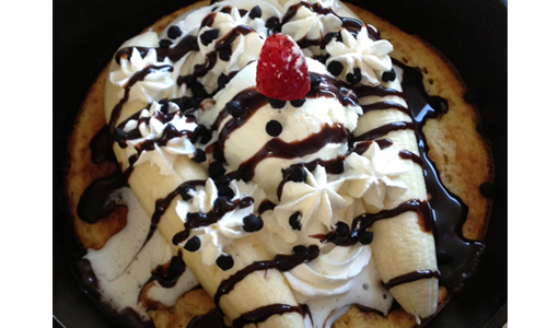 チョコバナナのパンケーキ￥1300