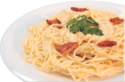 スパゲッティ（ホワイトソースとベーコン）