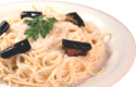 スパゲッティ（ホワイトソースとなす）