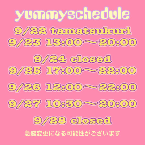 スケジュール