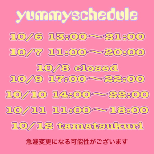 スケジュール