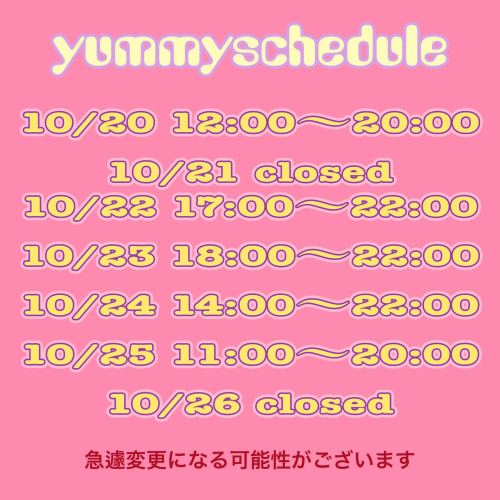スケジュール