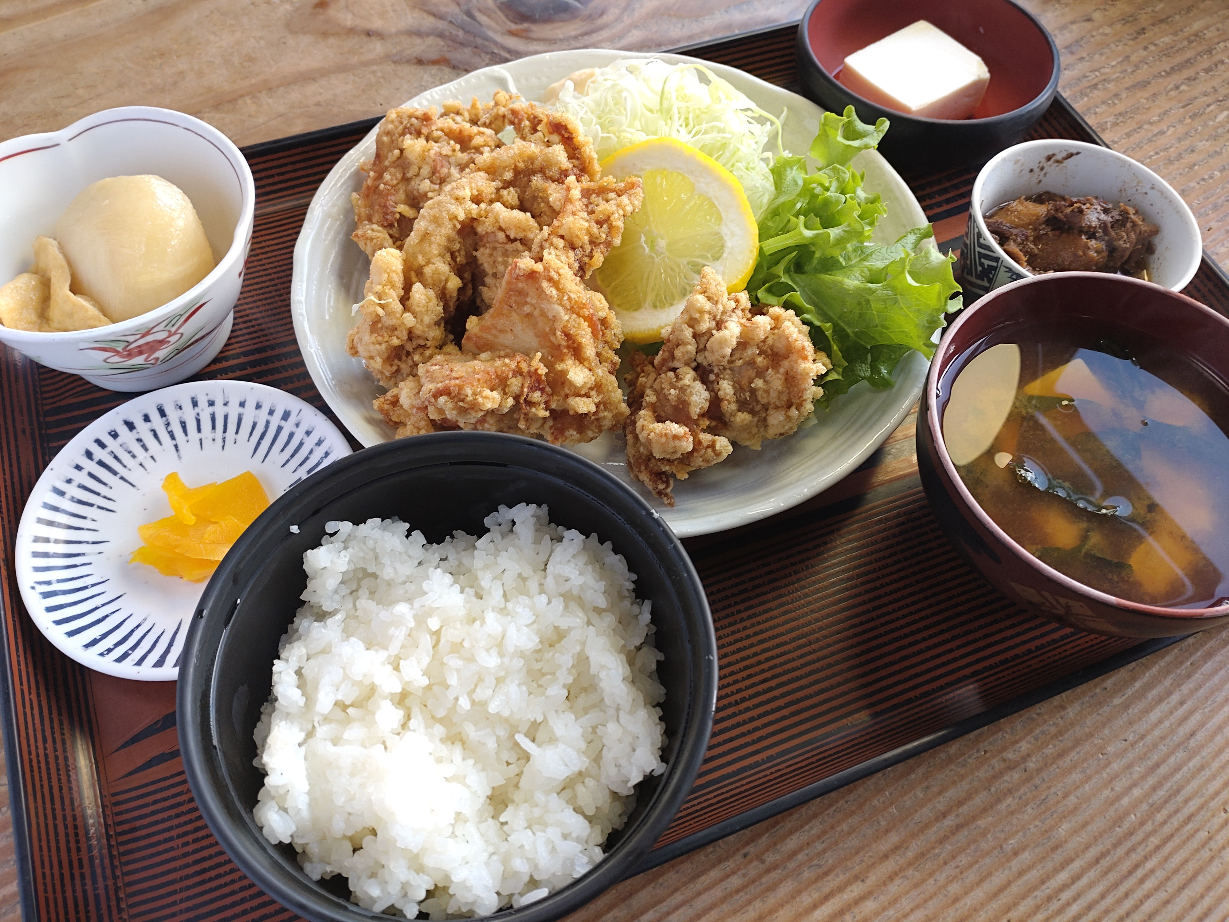 鳥から揚げ定食