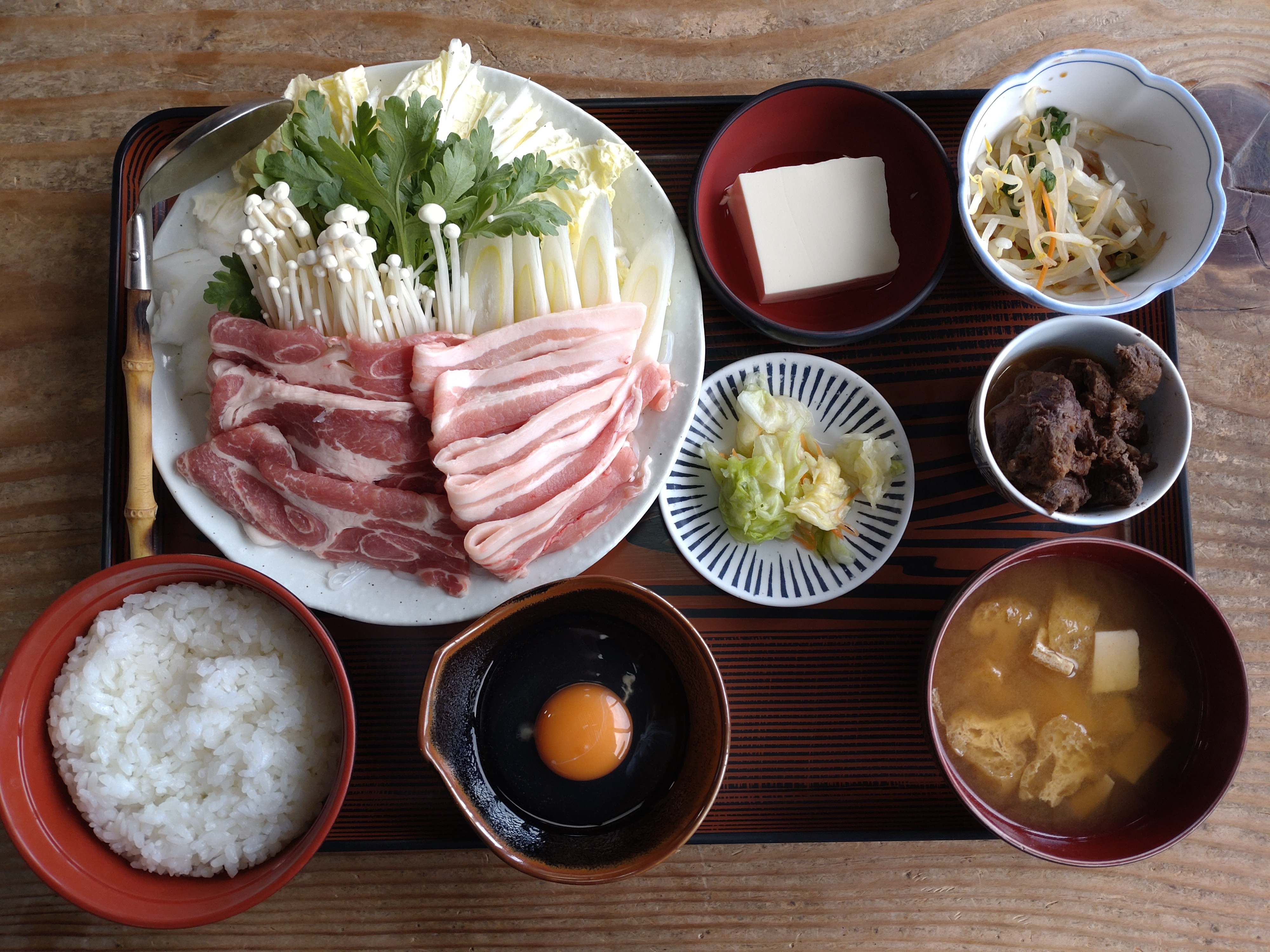 豚鍋定食 (冬季限定）