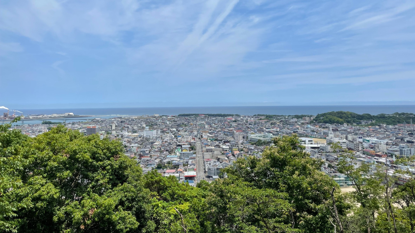 神倉山から見た新宮市