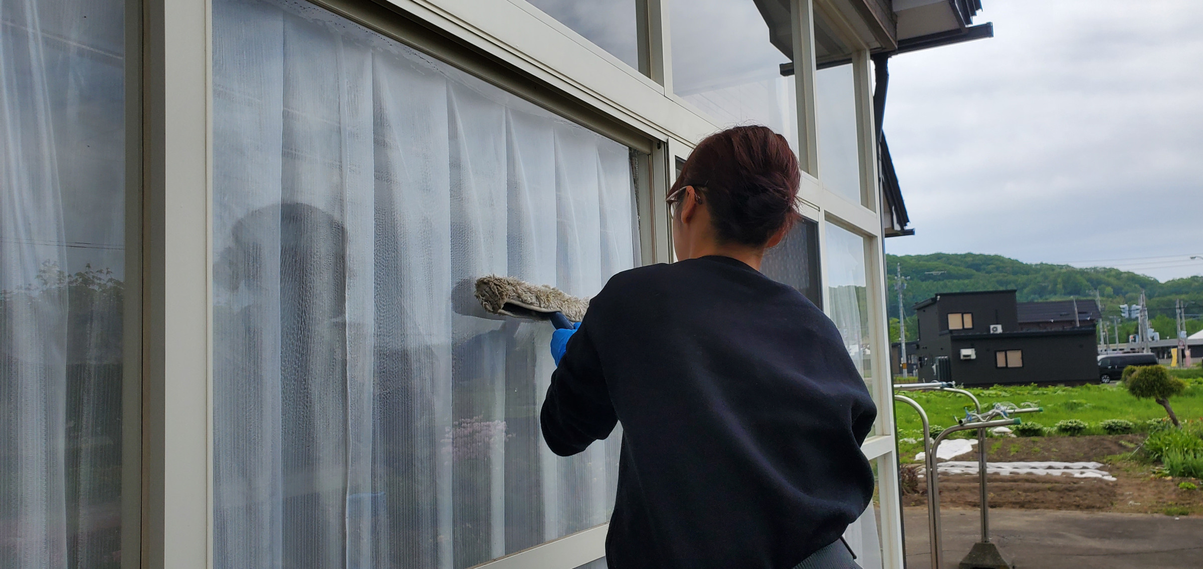 ガラスクリーニング