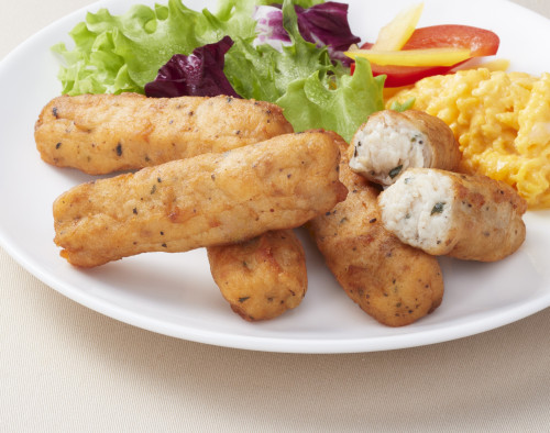 【粗挽きチキン】