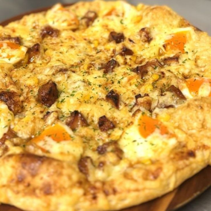 照焼きチキン＆半熟たまごピザ｜ナチュラルスマイルピザ