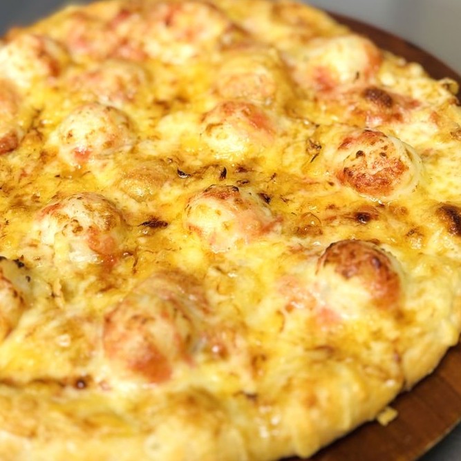 明太ポテトチーズ（ピリ辛明太×ホクホクポテト×とろ〜りチーズ）｜ナチュラルスマイルピザ