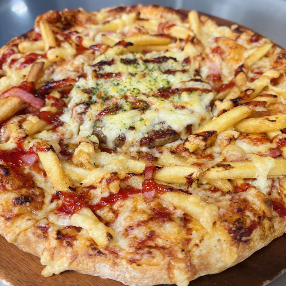 フライドポテトハンバーグ｜ナチュラルスマイルピザ
