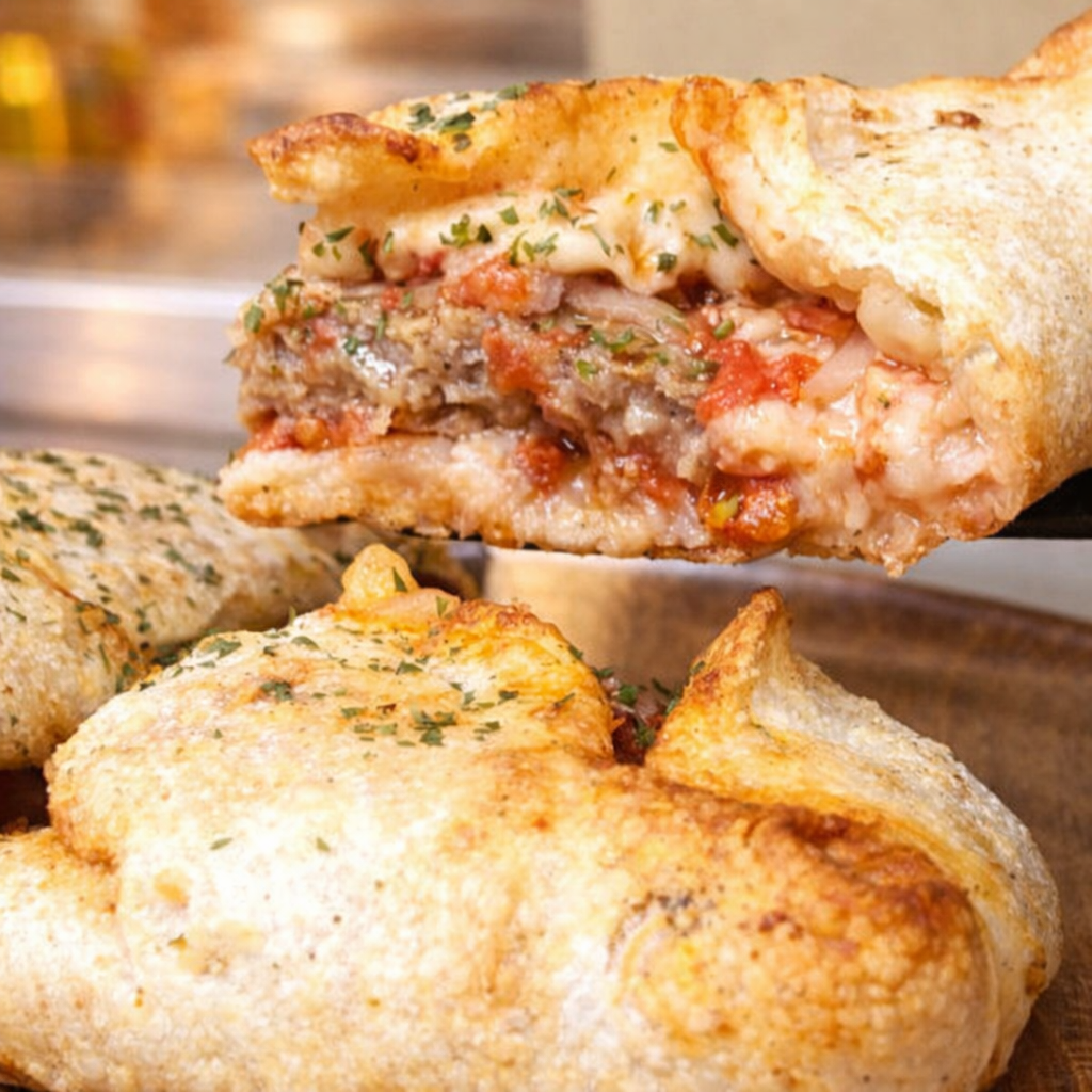 包み焼きハンバーグ（ナチュラルスマイルピザ）