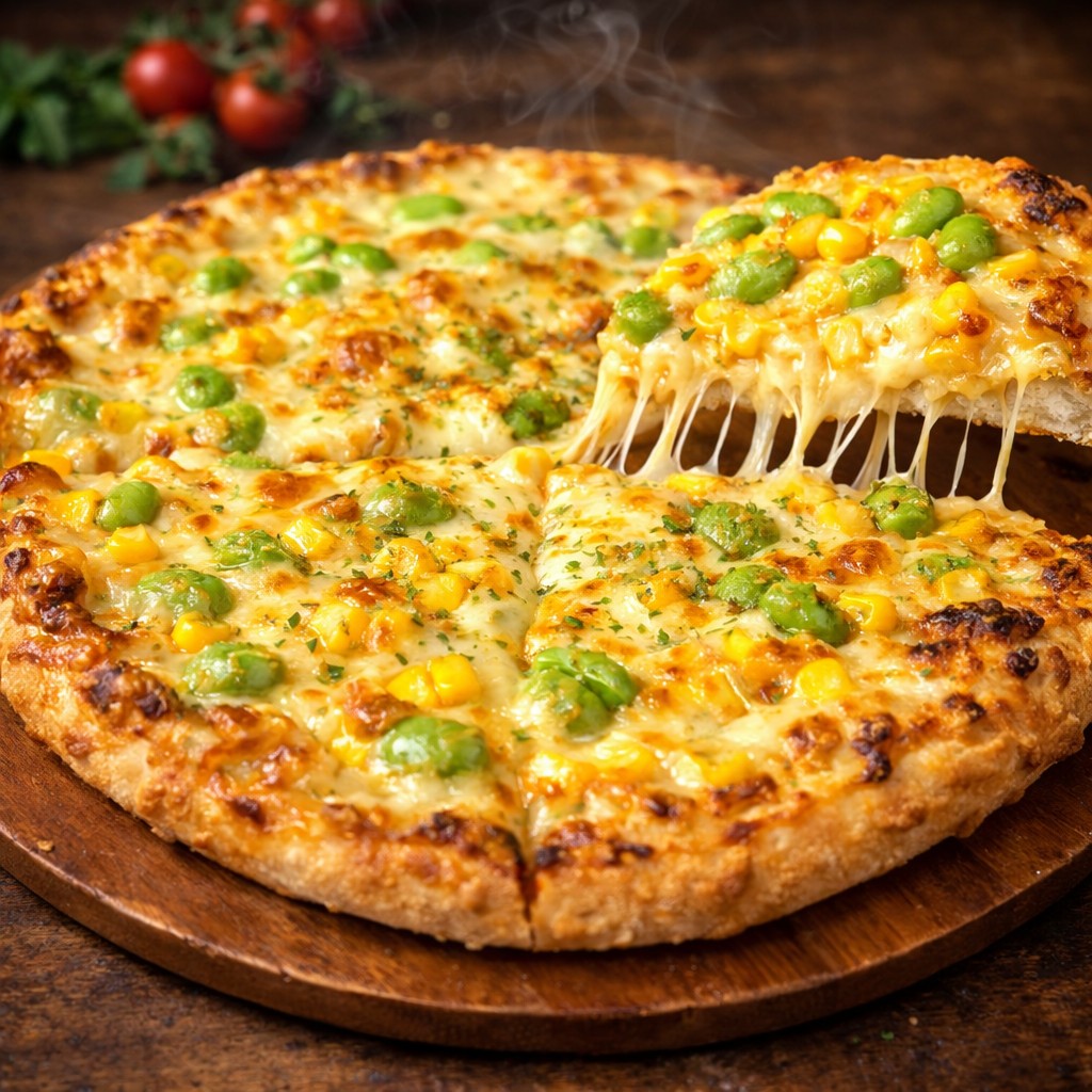 やみつきビーンズ（コーンの甘みと枝豆の食感がやみつき！）｜ナチュラルスマイルピザ