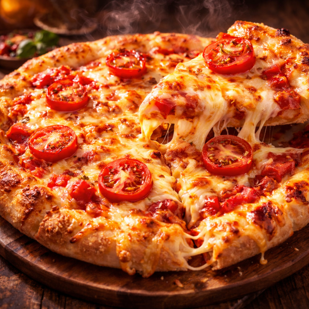 チーズたっぷりWトマト（完熟トマト×ミニトマト）｜ナチュラルスマイルピザ