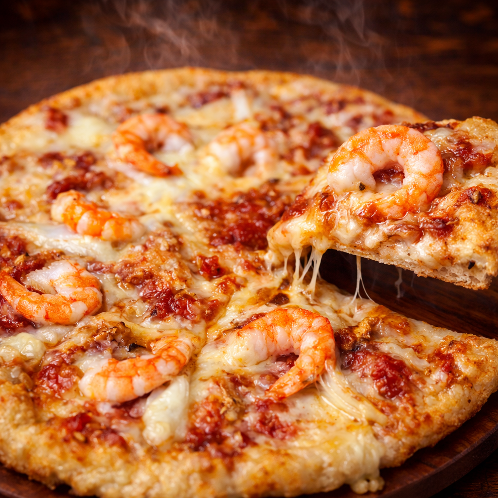 エビとイカのペスカトーレ（完熟トマトの甘みと酸味）｜ナチュラルスマイルピザ