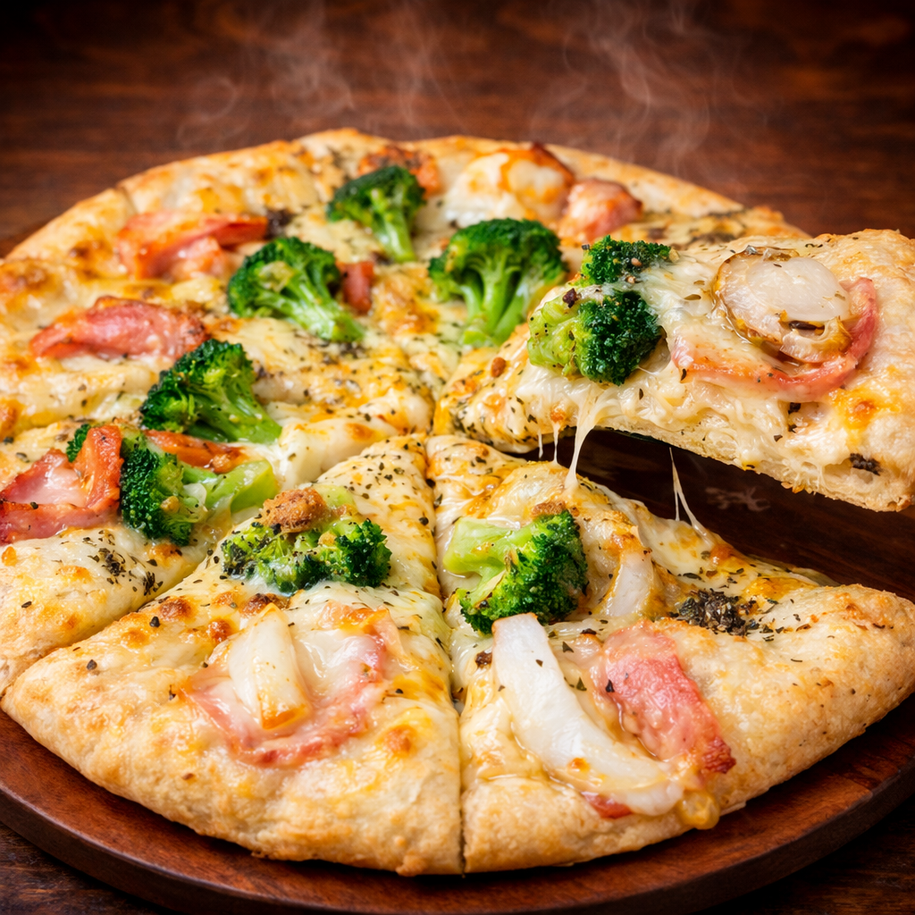 【クォーター】アヒージョ香るシーフード4（単品）｜ナチュラルスマイルピザ