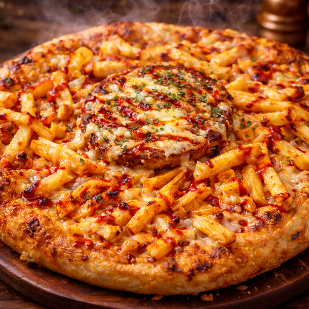 フライドポテトハンバーグ｜ナチュラルスマイルピザ