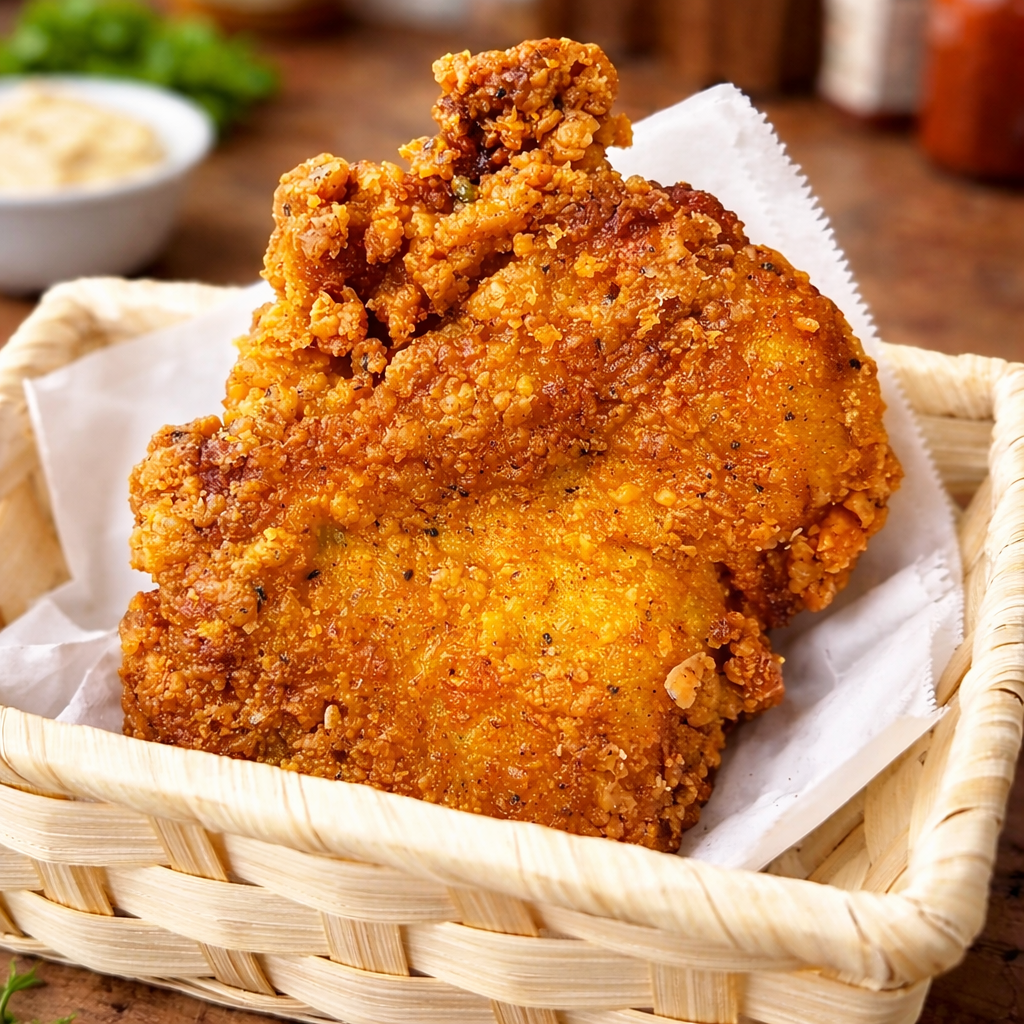 特典の肉厚フライドチキン ナチュラルスマイルピザ