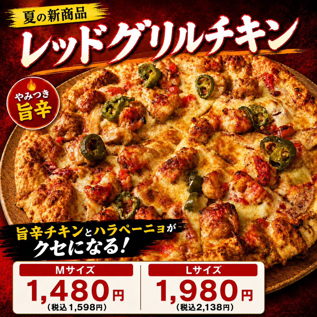 レッドグリルチキン｜ナチュラルスマイルピザ