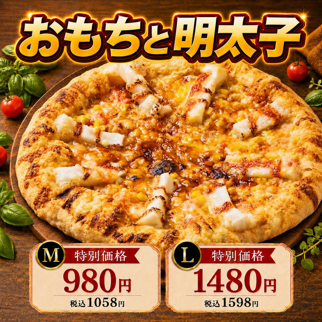 おもちと明太子