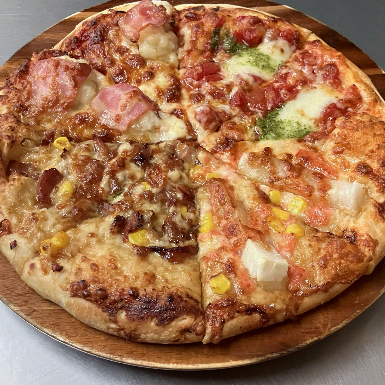 スマイルBEST4｜マルゲリータ／照焼チキンスマイル／おもちと明太子／北海道ポテト