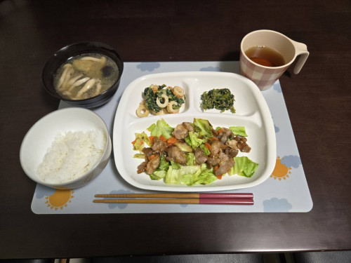 豚バラキャベツのオイスターソース炒め