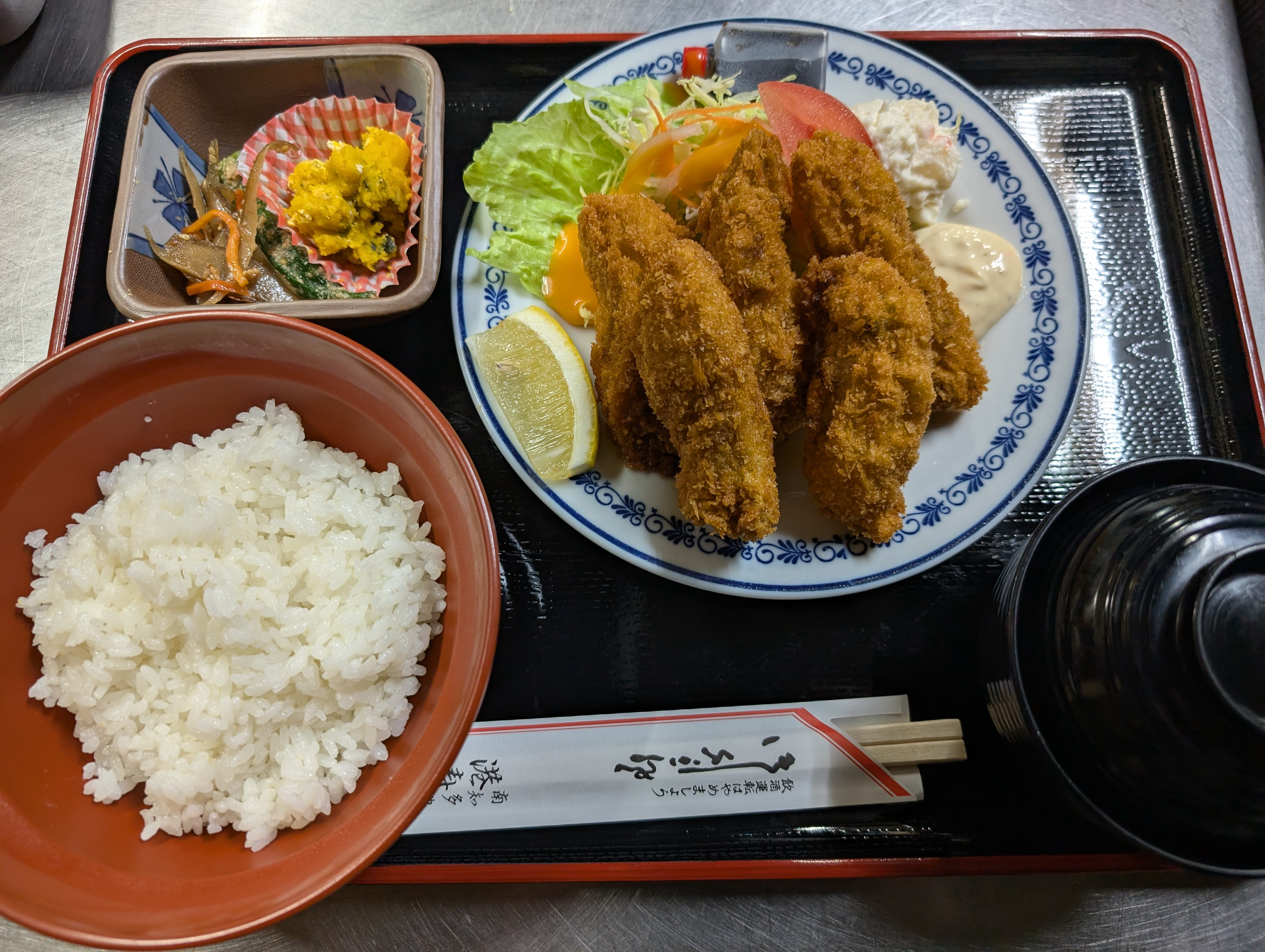 カキフライ定食