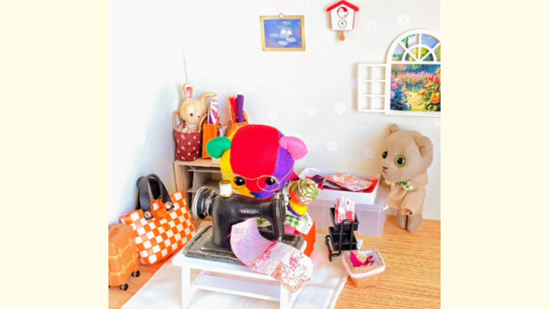 消しゴムはんこNo.454 モフモフくまちゃん お礼文