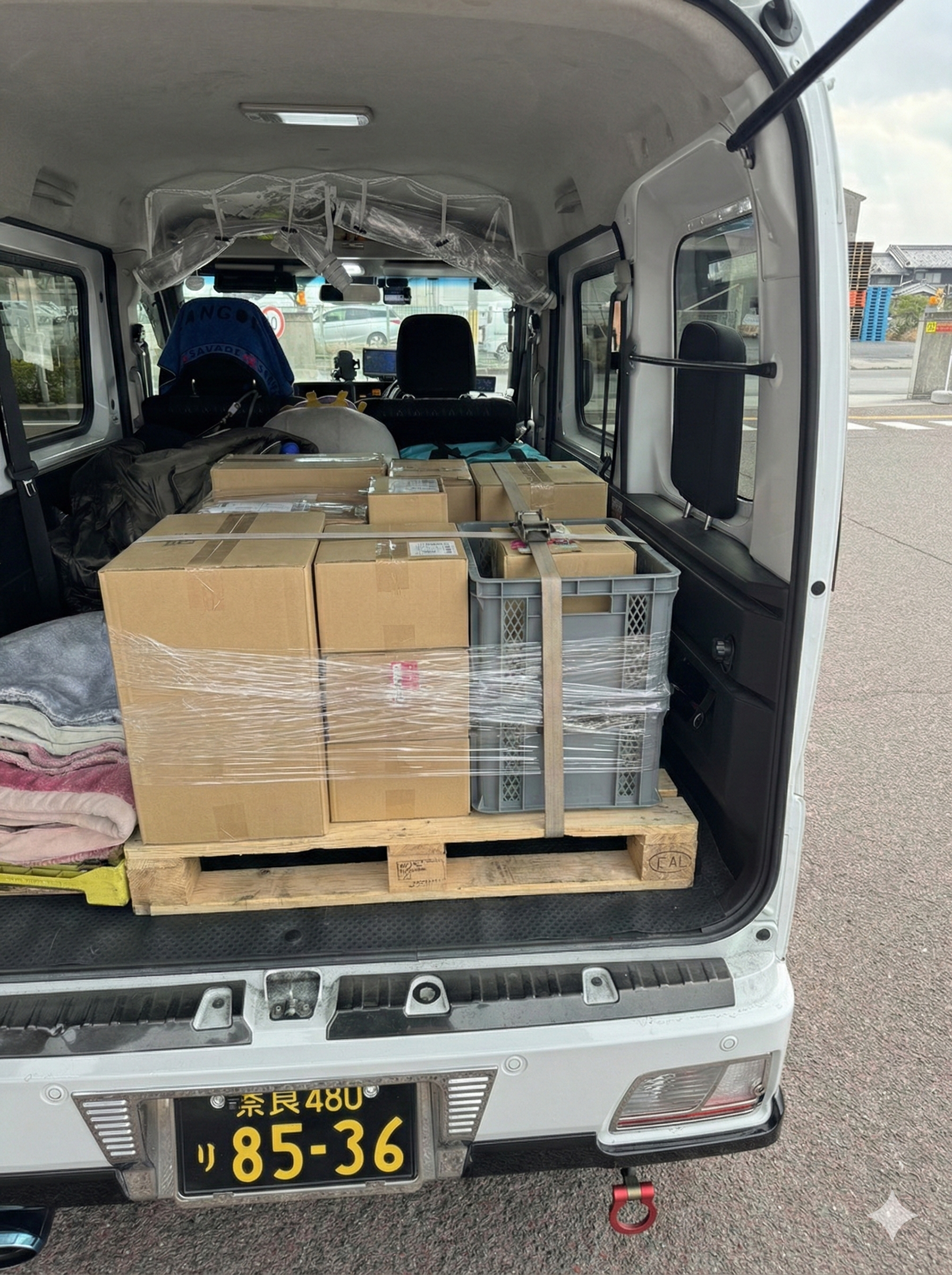 パレット積みも、サイズによりましては可能です！