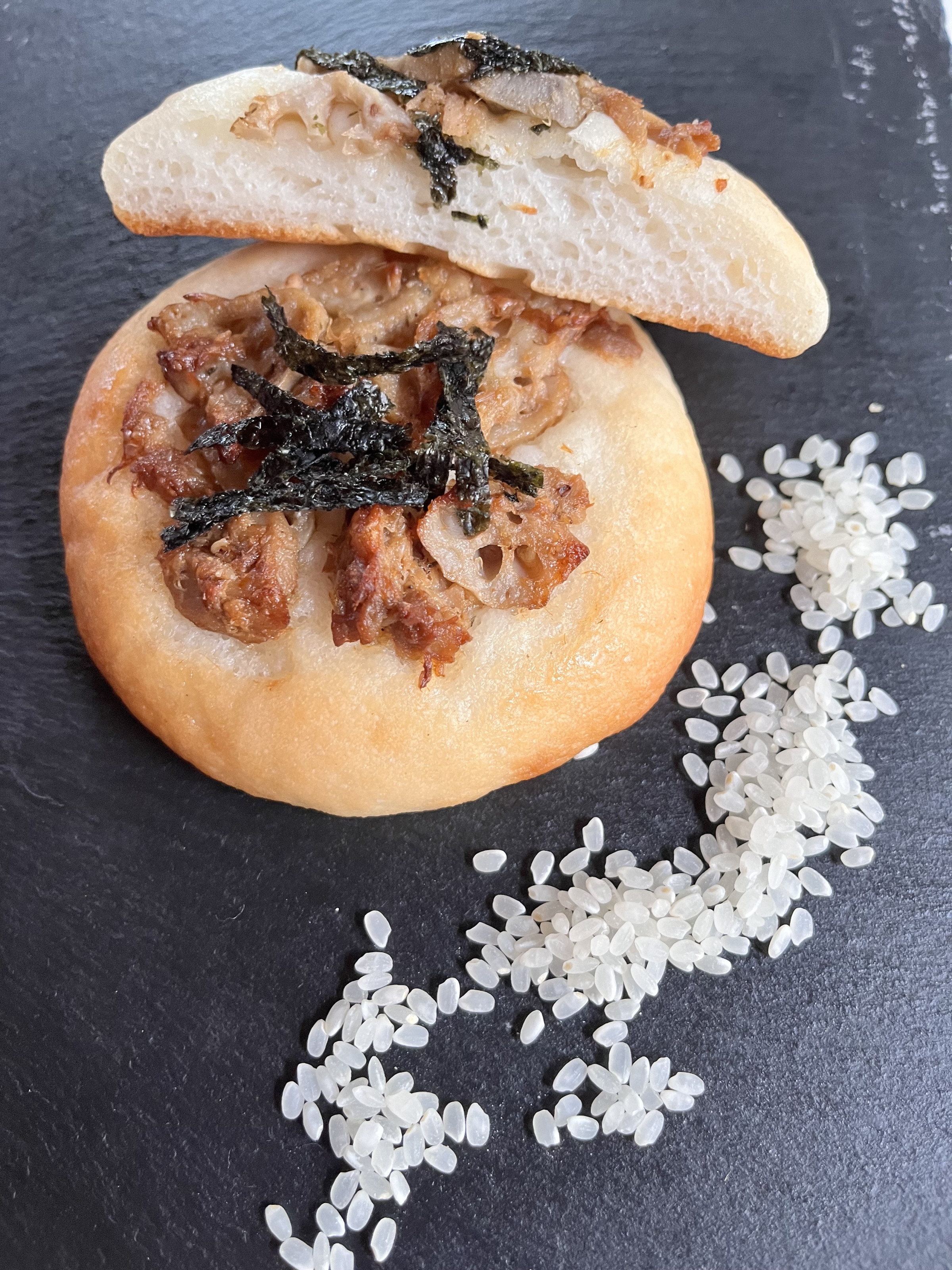 生米れんこんきんぴらパン