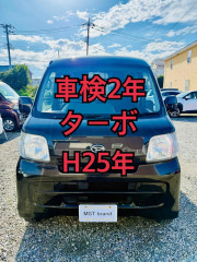 ターボ 走行13.9万 パワーウィンドウ キーレスETC ハイゼット 車検2年 電動ミラー ドラレコ Bカメラ ブラック 黒