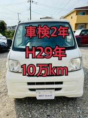 H29年 走行10万km 4AT キーレス ETC ハイゼット 車検2年 カーナビ フルセグテレビ Bluetooth  