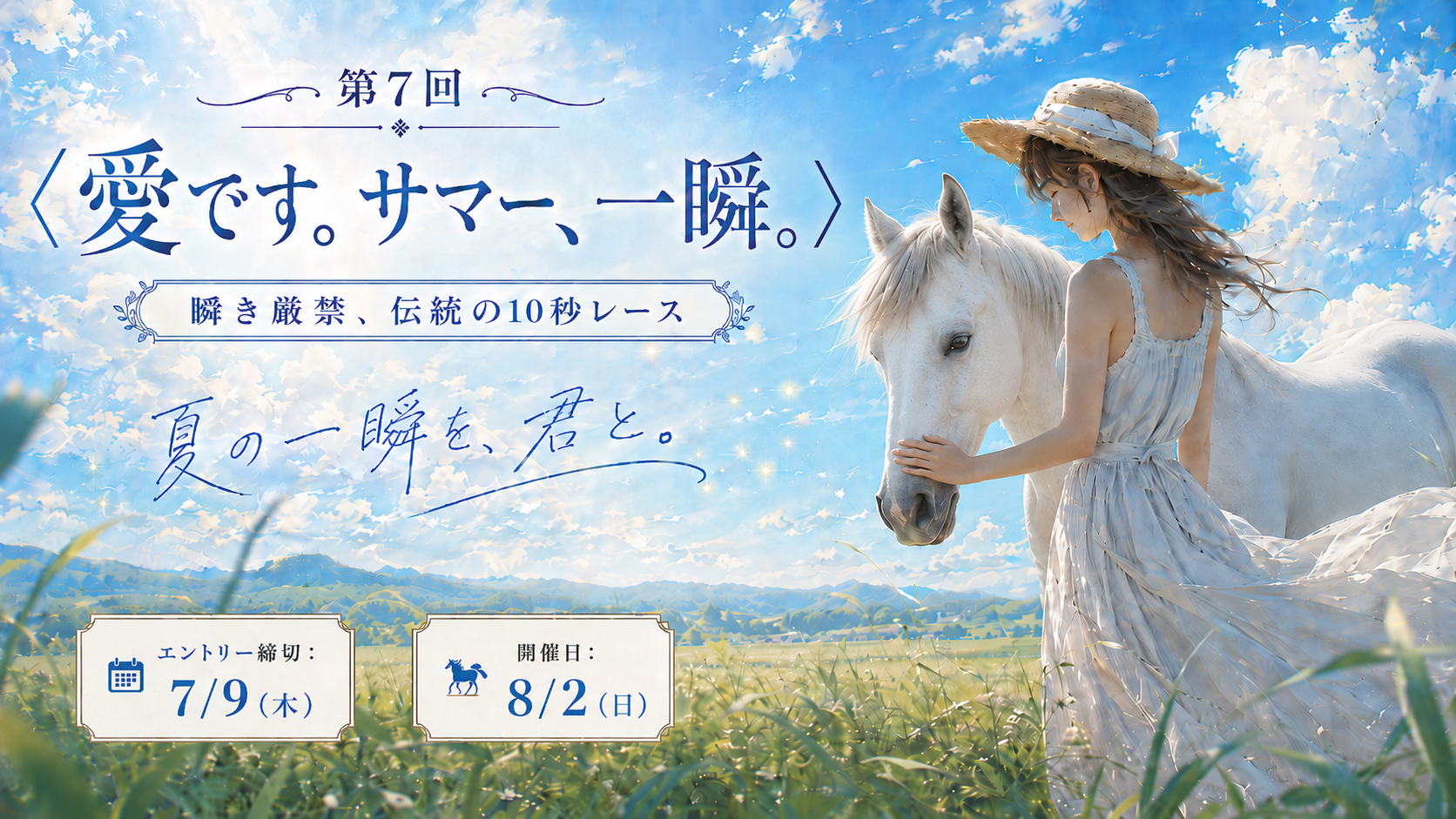 📢第7回〈愛です。サマー、一瞬。〉 エントリー受付中！🌻✨