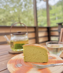 ぜんのチーズケーキ、モリンガ茶