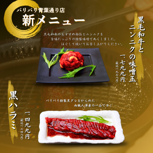 新メニュー登場のお知らせ