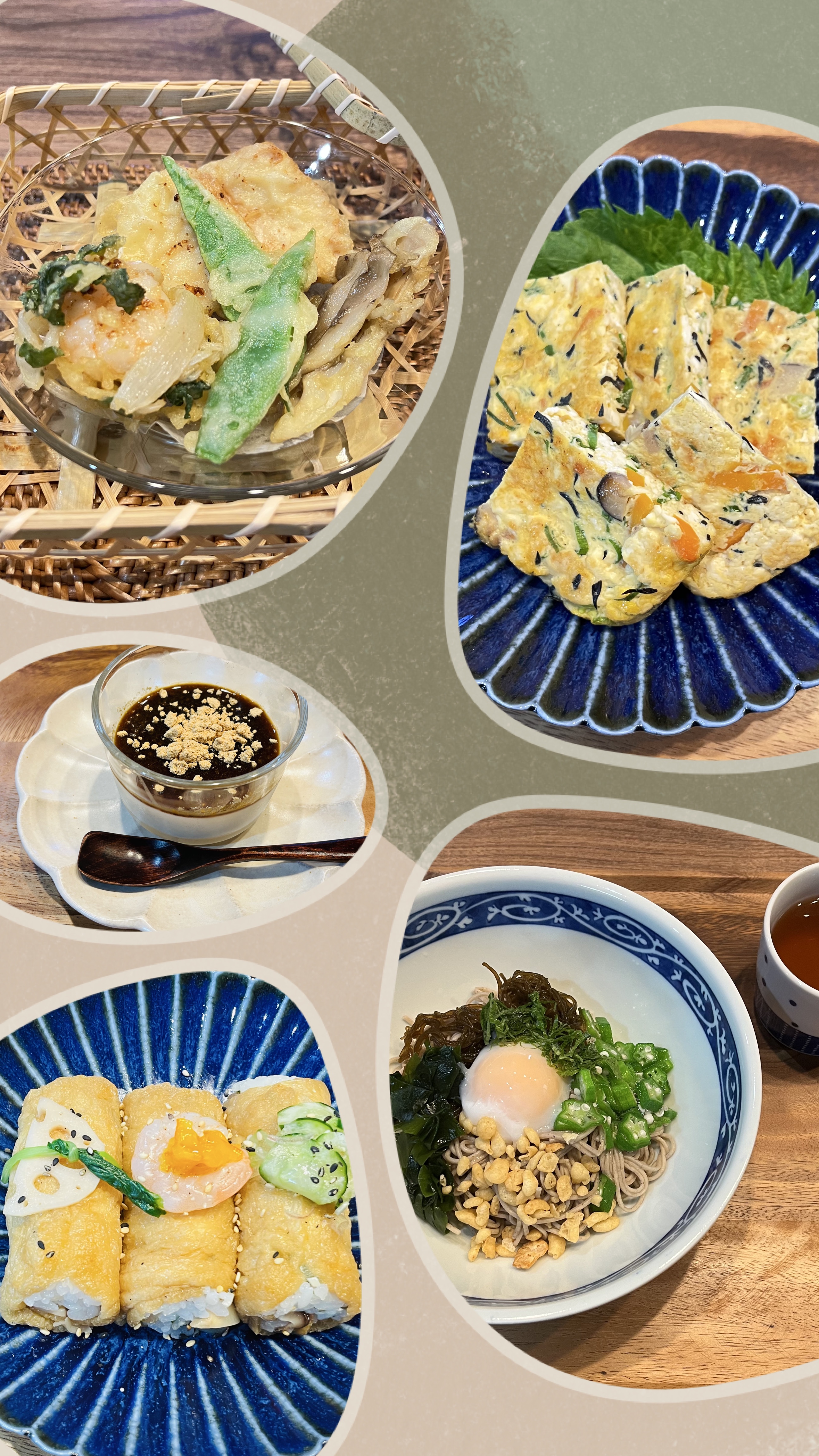 ７.８月レッスン〜冷やし蕎麦に棒いなりで夏ランチ