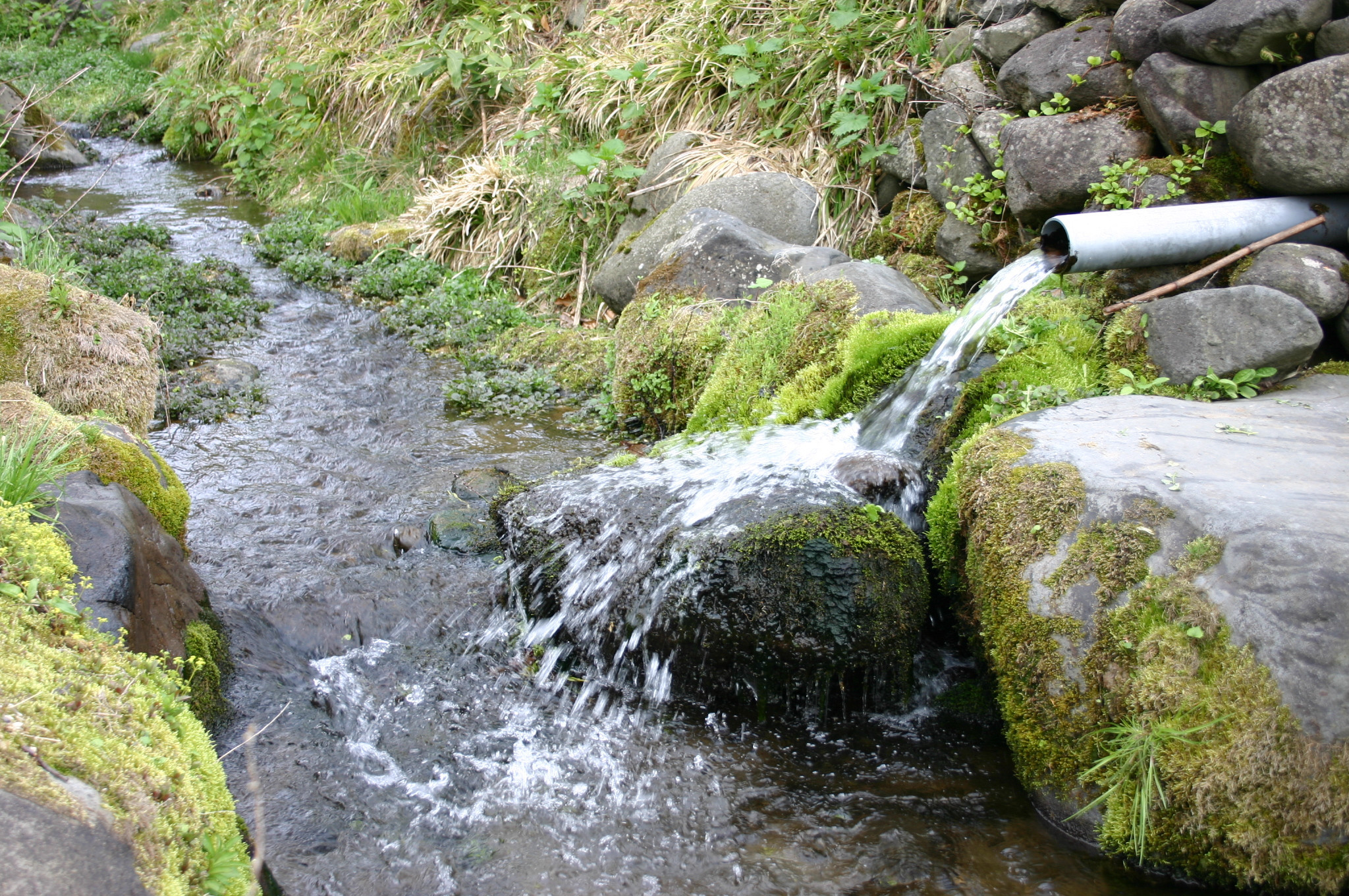 厚沢部町の水源地